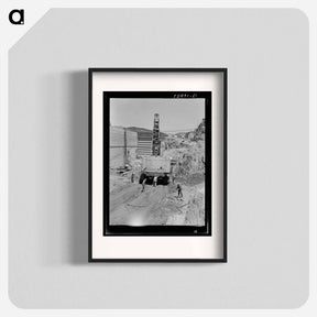 アートポスター-Moving a Steam Shovel
 - ラッセル リー Poster.