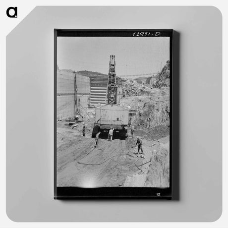 アートパネル-Moving a Steam Shovel
 - ラッセル リー Canvas.