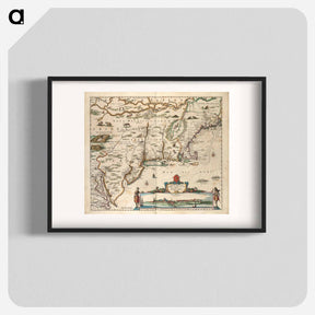 アートポスター-Noui Belgii Nouaeque Angliae nec non partis Virginiae tabula
 - ボストン公共図書館 Poster.