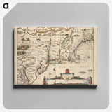 アートパネル-Noui Belgii Nouaeque Angliae nec non partis Virginiae tabula
 - ボストン公共図書館 Canvas.
