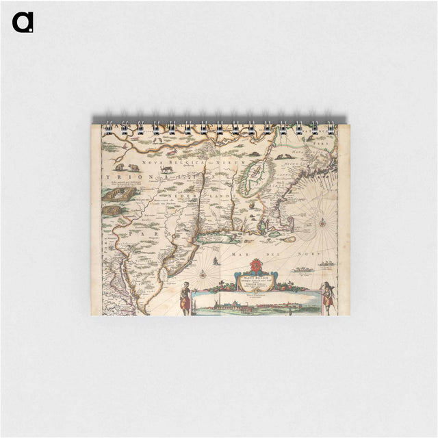 アートメモ帳-Noui Belgii Nouaeque Angliae nec non partis Virginiae tabula
 - ボストン公共図書館 Memo.