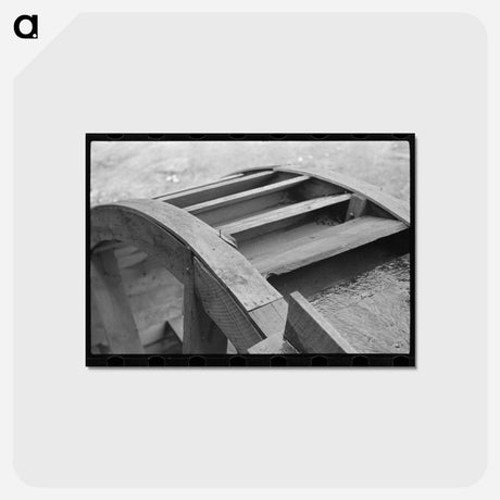 アートポストカード-Waterwheel Detail
 - ラッセル リー Postcard.