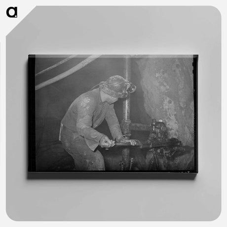 アートパネル-Mogollon Gold Miner
 - ラッセル リー Canvas.