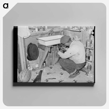 アートパネル-Plumbing at Hermiston
 - ラッセル リー Canvas.