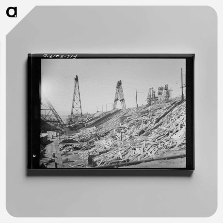 アートパネル-Anaconda Copper Mining Company Timber Yard
 - ラッセル リー Canvas.