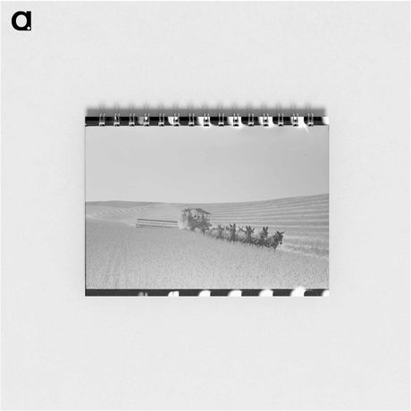 アートメモ帳-Wheat Field Combine
 - ラッセル リー Memo.