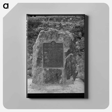 アートパネル-Red Mountain Pass Marker
 - ラッセル リー Canvas.