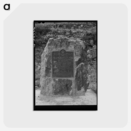 アートポストカード-Red Mountain Pass Marker
 - ラッセル リー Postcard.