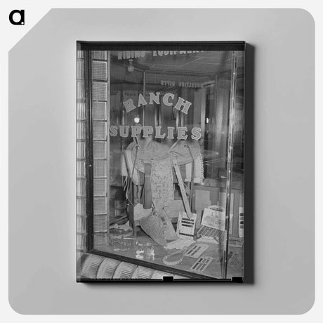 アートパネル-Ranch Supply Store Window
 - ラッセル リー Canvas.