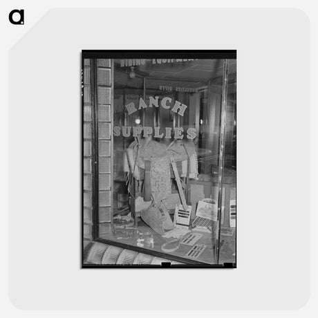 アートポストカード-Ranch Supply Store Window
 - ラッセル リー Postcard.