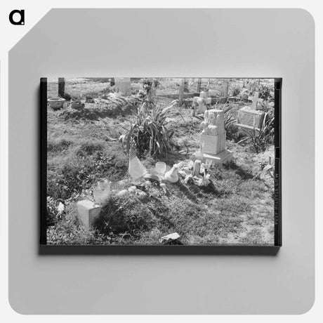 アートパネル-Mexican Grave, Raymondville
 - ラッセル リー Canvas.
