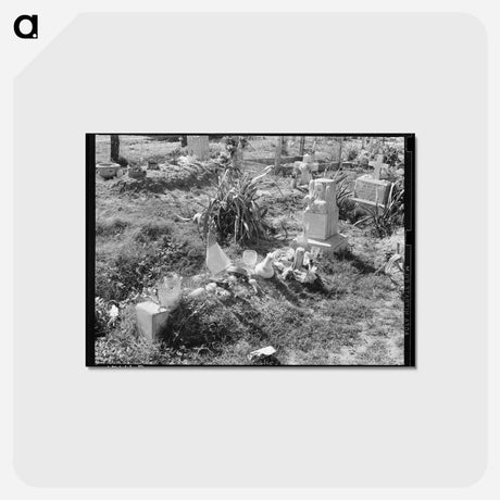 アートポストカード-Mexican Grave, Raymondville
 - ラッセル リー Postcard.