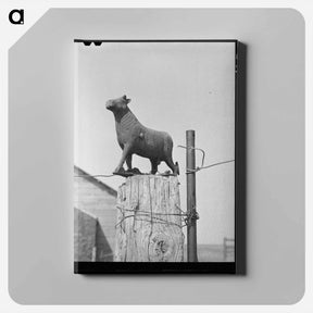 アートパネル-Weather Vane, Sheridan County
 - ラッセル リー Canvas.