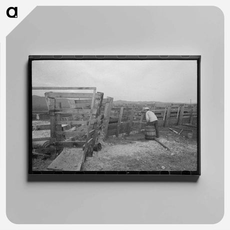 アートパネル-Cattle with Hoof Rot
 - ラッセル リー Canvas.