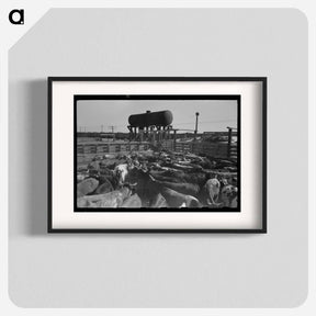 アートポスター-Cattle Corral, Brawley
 - ラッセル リー Poster.