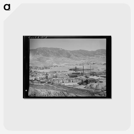 アートポストカード-Butte Copper Mines
 - ラッセル リー Postcard.