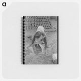 アートメモ帳-Adobe Brick Making, Chamisal, New Mexico
 - ラッセル リー Memo.