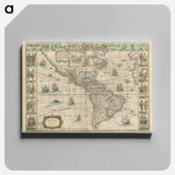 アートパネル-Americae nova tabula
 - ボストン公共図書館 Canvas.
