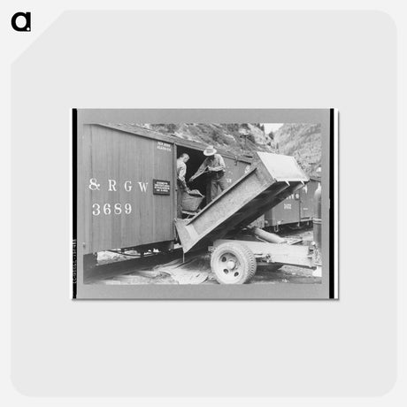アートポストカード-Loading Ore, Ouray
 - ラッセル リー Postcard.