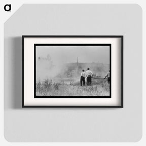 アートポスター-Fighting Grass Fire
 - ラッセル リー Poster.