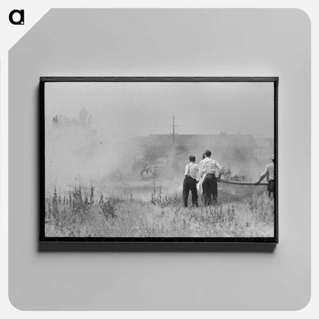 アートパネル-Fighting Grass Fire
 - ラッセル リー Canvas.