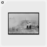 アートポストカード-Fighting Grass Fire
 - ラッセル リー Postcard.