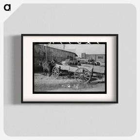 アートポスター-Wagons and Mules, Eufaula
 - ラッセル リー Poster.