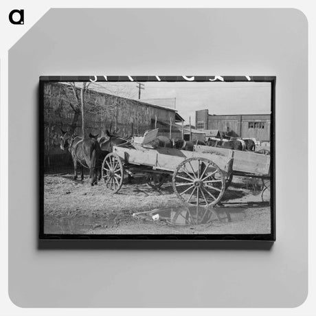 アートパネル-Wagons and Mules, Eufaula
 - ラッセル リー Canvas.