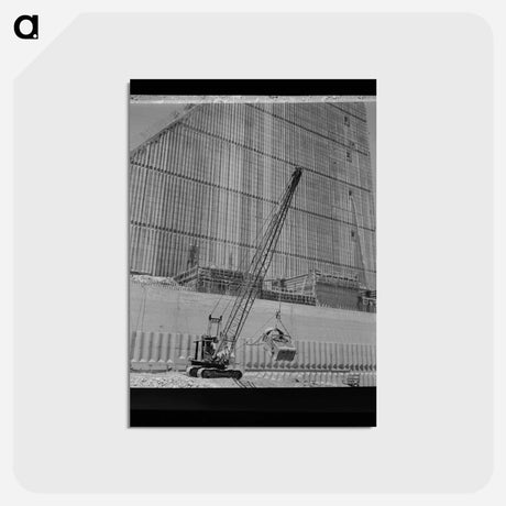 アートポストカード-Shasta Dam Construction
 - ラッセル リー Postcard.