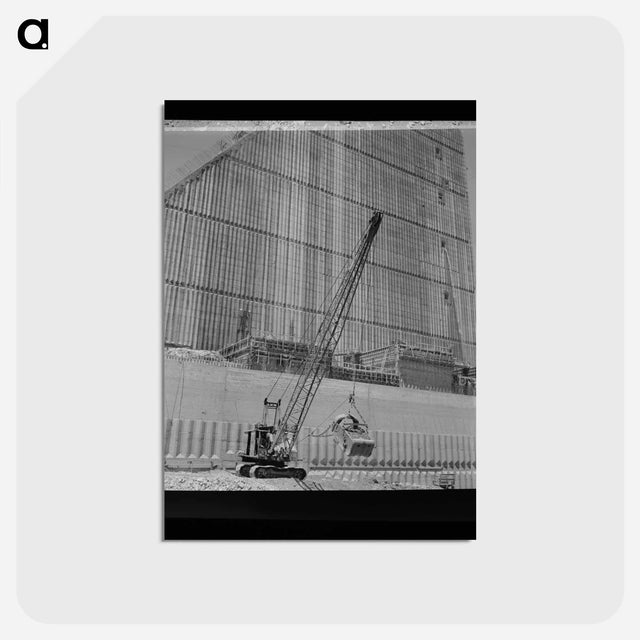 アートポストカード-Shasta Dam Construction
 - ラッセル リー Postcard.