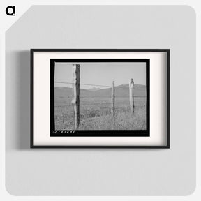 アートポスター-Fence on Cruzen Ranch
 - ラッセル リー Poster.