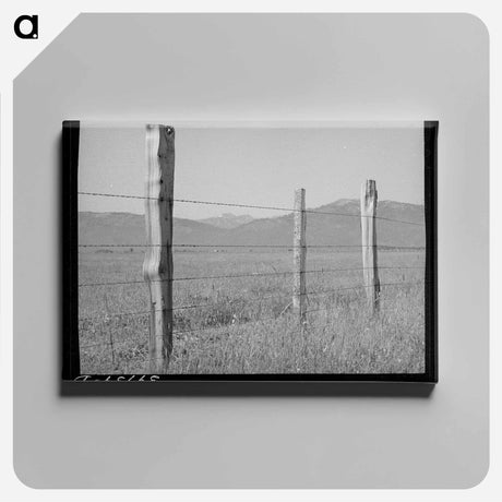 アートパネル-Fence on Cruzen Ranch
 - ラッセル リー Canvas.