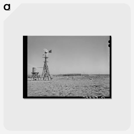 アートポストカード-Windmill of Farmstead
 - ラッセル リー Postcard.