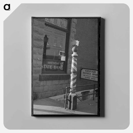アートパネル-Barber Pole, Williston
 - ラッセル リー Canvas.