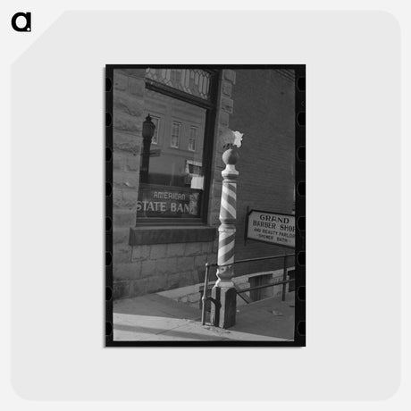 アートポストカード-Barber Pole, Williston
 - ラッセル リー Postcard.