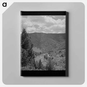 アートパネル-Mountain Stream, Siskiyou County
 - ラッセル リー Canvas.