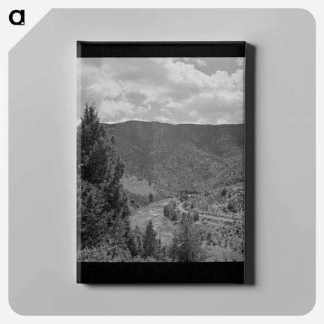 アートパネル-Mountain Stream, Siskiyou County
 - ラッセル リー Canvas.