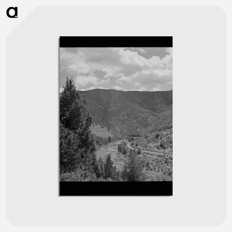 アートポストカード-Mountain Stream, Siskiyou County
 - ラッセル リー Postcard.