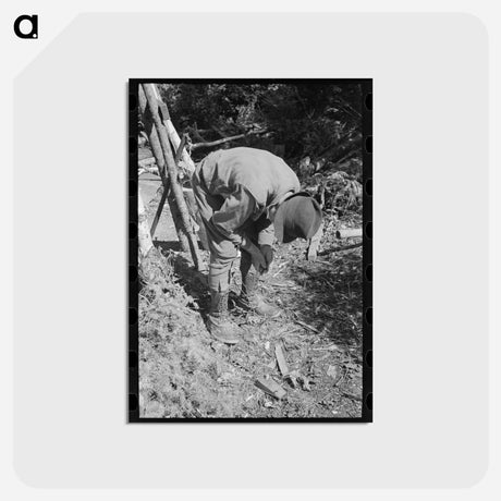 アートポストカード-William Besson's Drilling Rig
 - ラッセル リー Postcard.