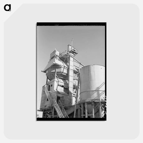 アートポストカード-Concrete Mixing Plant at Bonneville Dam
 - ラッセル リー Postcard.