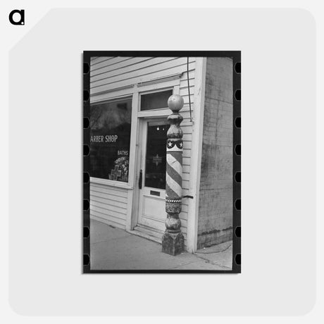 アートポストカード-Barber Pole, Belle Fourche
 - ラッセル リー Postcard.