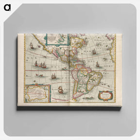 アートパネル-America noviter delineata
 - ボストン公共図書館 Canvas.