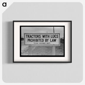 アートポスター-Highway Sign, Sinton, Texas
 - ラッセル リー Poster.