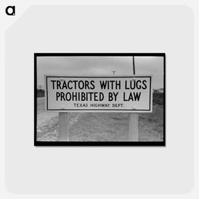 アートポストカード-Highway Sign, Sinton, Texas
 - ラッセル リー Postcard.