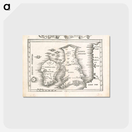 アートポストカード-Tabula moderna Hiber
 - ボストン公共図書館 Postcard.