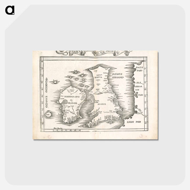 アートポストカード-Tabula moderna Hiber
 - ボストン公共図書館 Postcard.