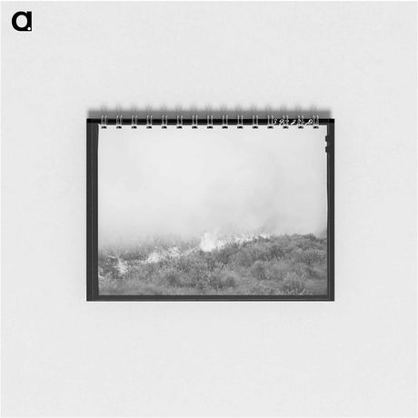 アートメモ帳-Grass Fire in Canyon County
 - ラッセル リー Memo.