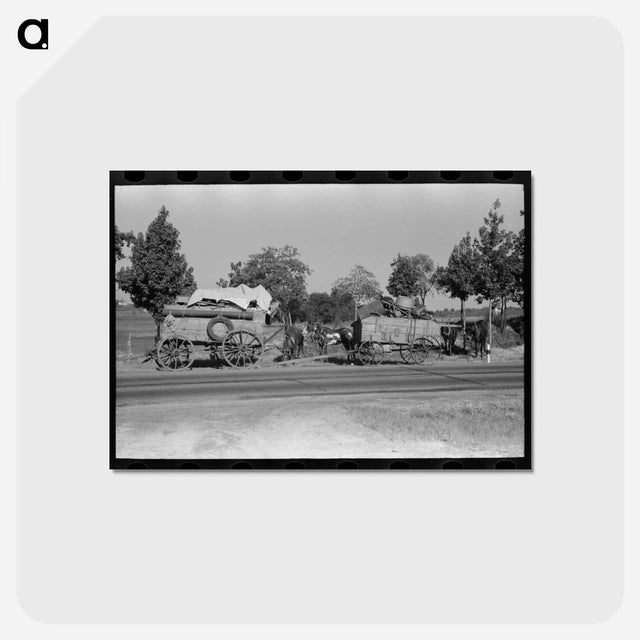 アートポストカード-Roadside Respite
 - ラッセル リー Postcard.
