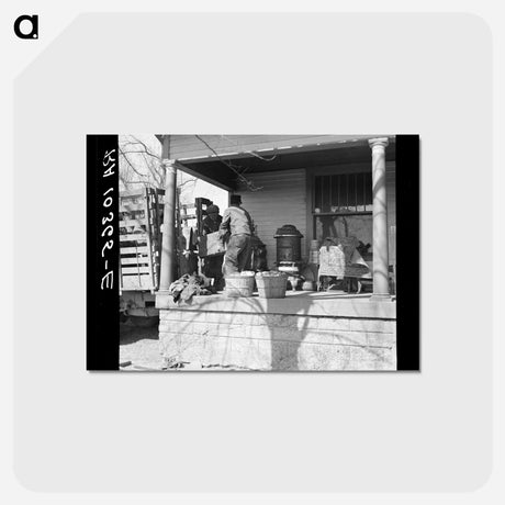 アートポストカード-Tenant Farmer Moving
 - ラッセル リー Postcard.