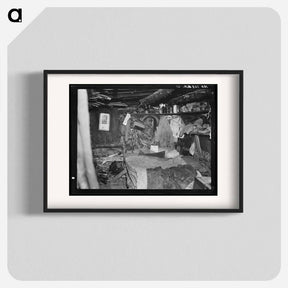 アートポスター-Bed in Buckboard Charlie's Cabin
 - ラッセル リー Poster.